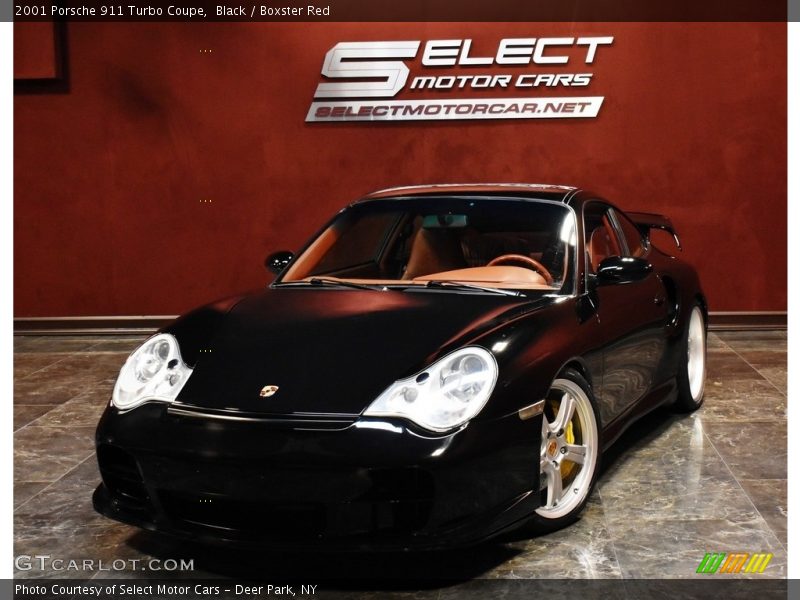 Black / Boxster Red 2001 Porsche 911 Turbo Coupe