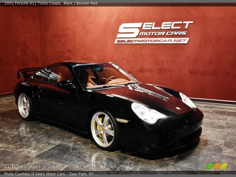 Black / Boxster Red 2001 Porsche 911 Turbo Coupe