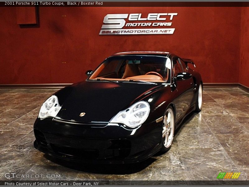 Black / Boxster Red 2001 Porsche 911 Turbo Coupe