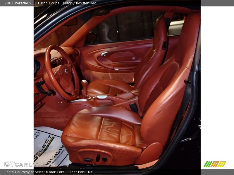 Black / Boxster Red 2001 Porsche 911 Turbo Coupe