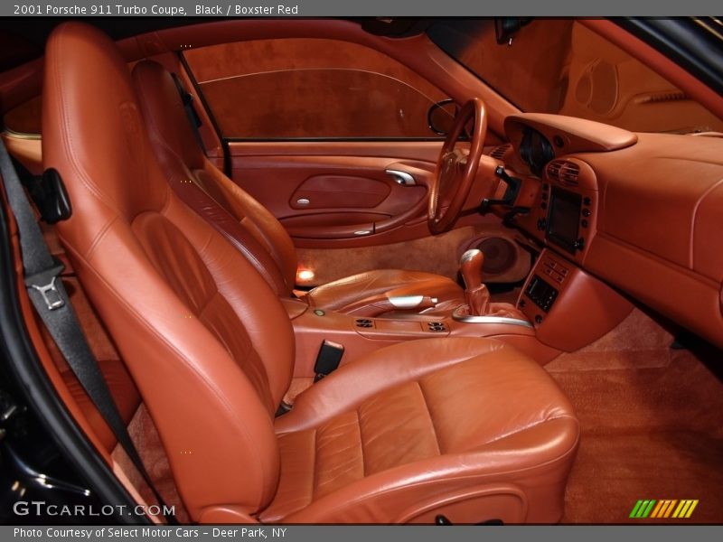 Black / Boxster Red 2001 Porsche 911 Turbo Coupe