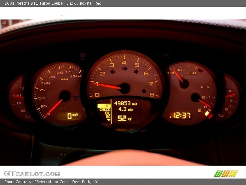 Black / Boxster Red 2001 Porsche 911 Turbo Coupe