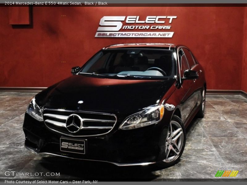 Black / Black 2014 Mercedes-Benz E 550 4Matic Sedan