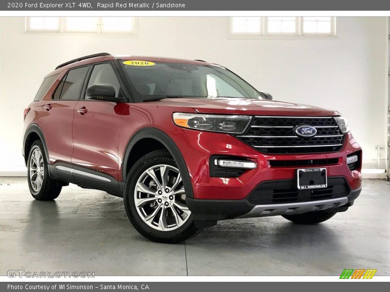 Rapid Red Metallic / Sandstone 2020 Ford Explorer XLT 4WD