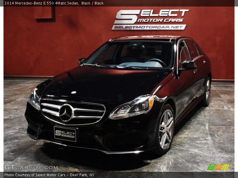 Black / Black 2014 Mercedes-Benz E 550 4Matic Sedan