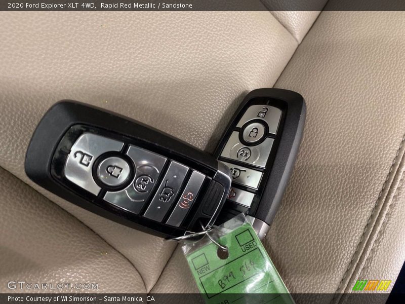 Rapid Red Metallic / Sandstone 2020 Ford Explorer XLT 4WD
