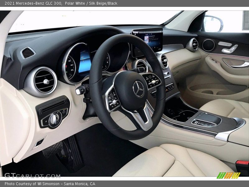 Polar White / Silk Beige/Black 2021 Mercedes-Benz GLC 300