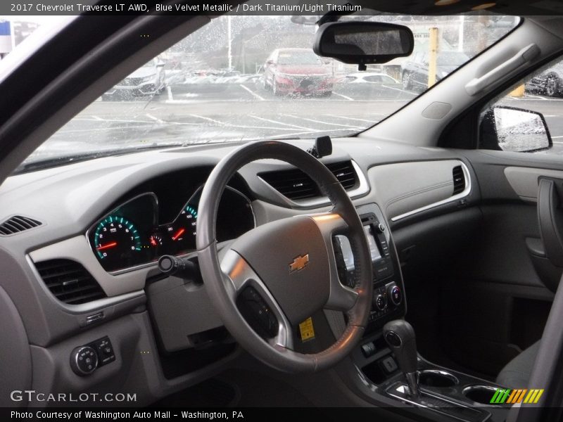 Blue Velvet Metallic / Dark Titanium/Light Titanium 2017 Chevrolet Traverse LT AWD