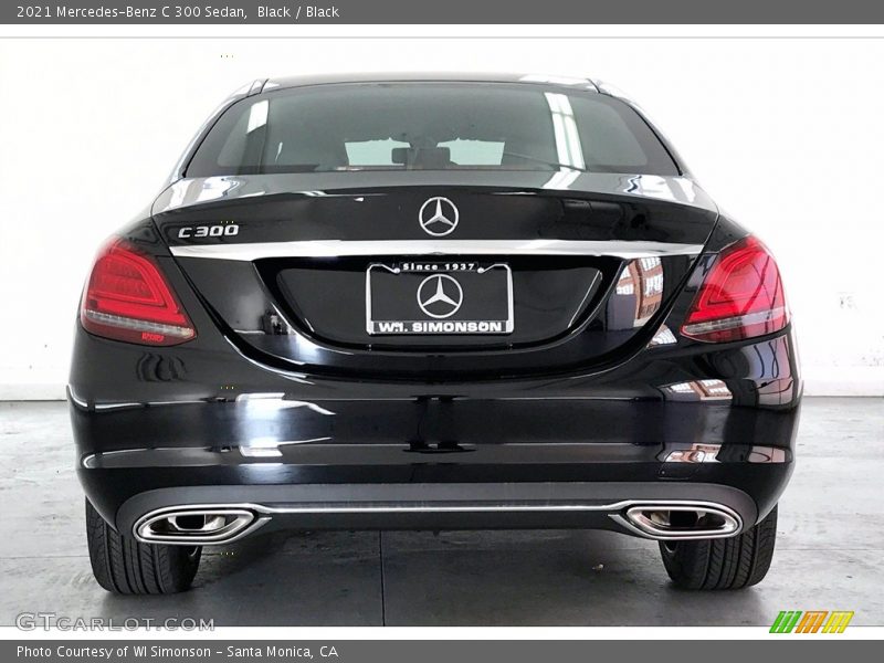 Black / Black 2021 Mercedes-Benz C 300 Sedan