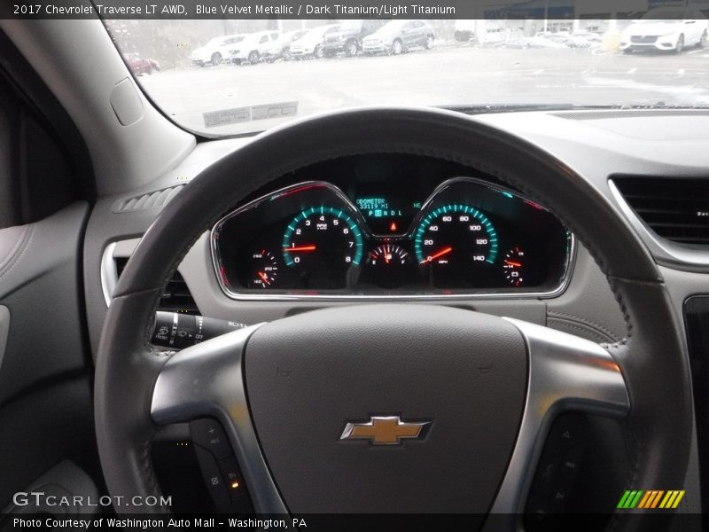 Blue Velvet Metallic / Dark Titanium/Light Titanium 2017 Chevrolet Traverse LT AWD