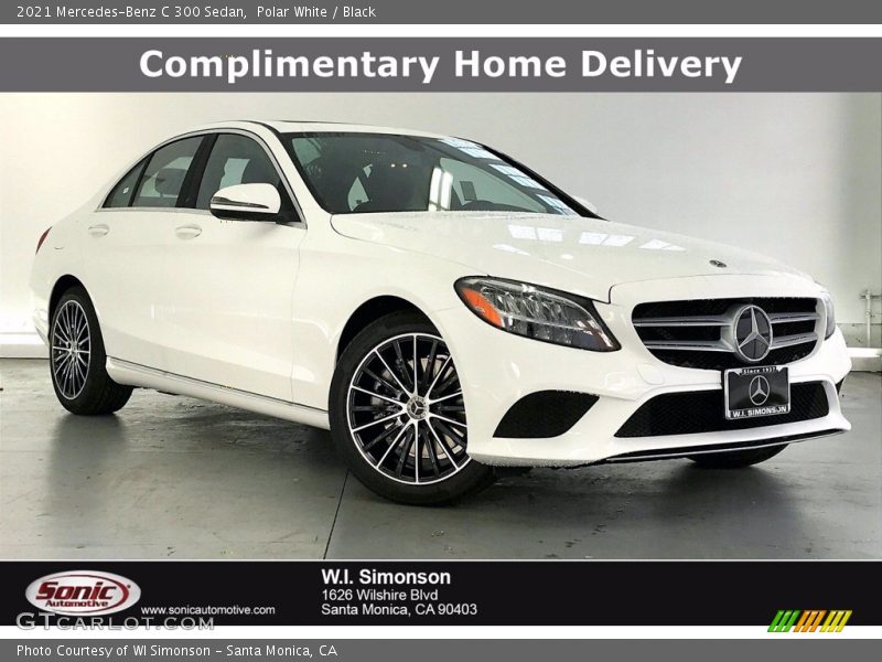 Polar White / Black 2021 Mercedes-Benz C 300 Sedan