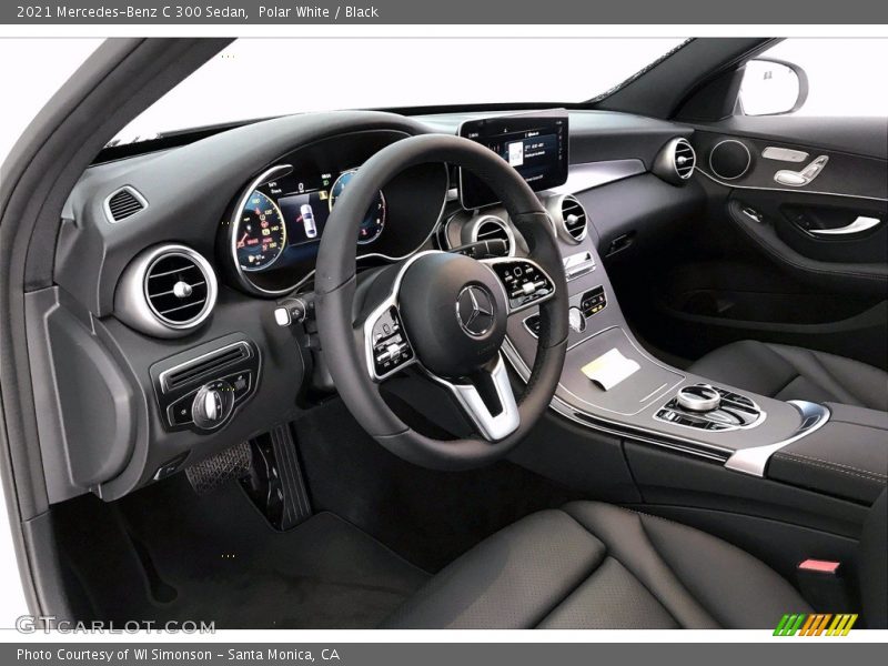 Polar White / Black 2021 Mercedes-Benz C 300 Sedan