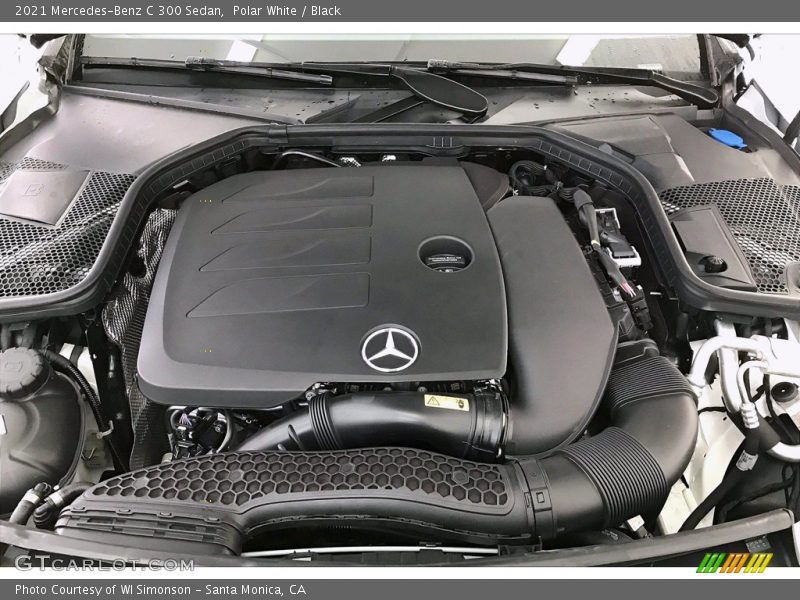 Polar White / Black 2021 Mercedes-Benz C 300 Sedan
