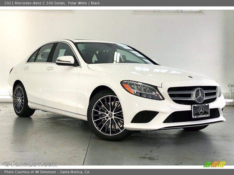 Polar White / Black 2021 Mercedes-Benz C 300 Sedan