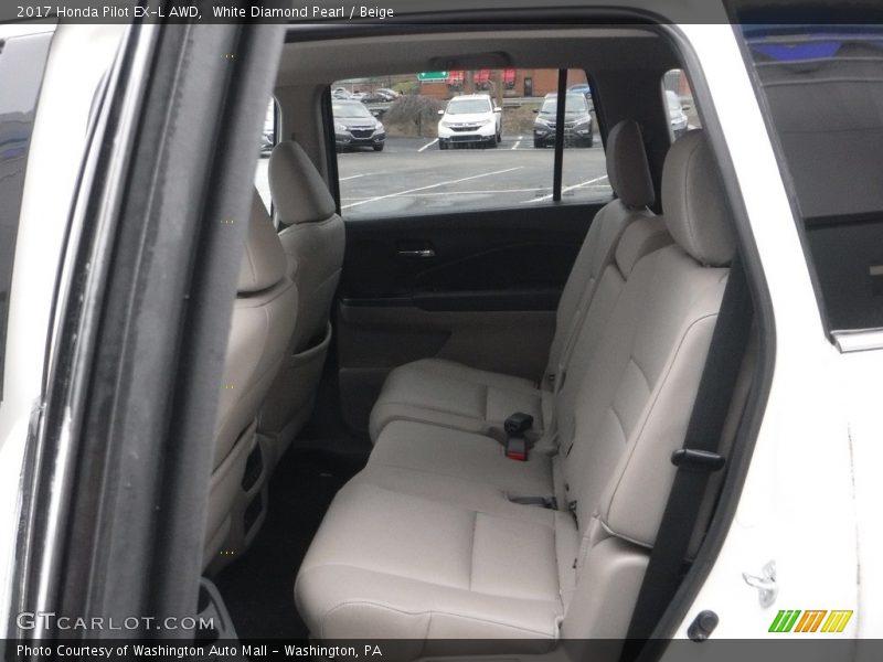 Rear Seat of 2017 Pilot EX-L AWD