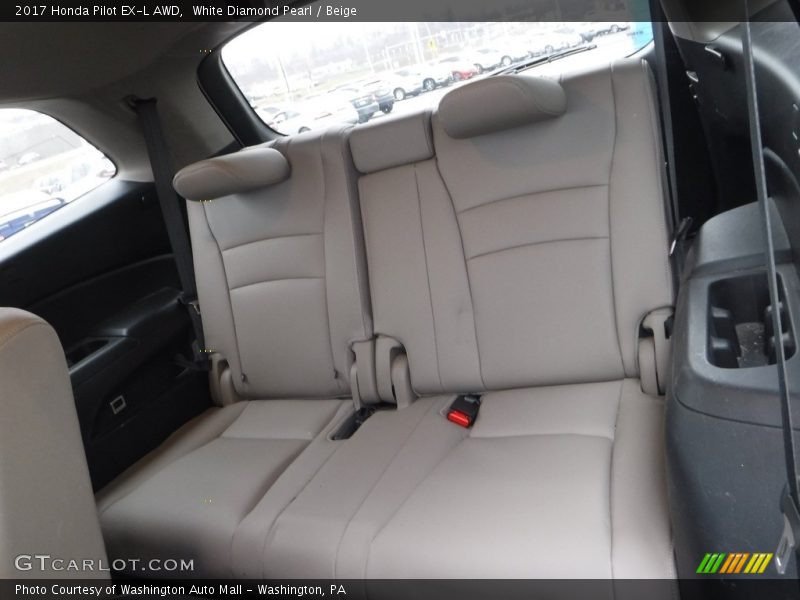 Rear Seat of 2017 Pilot EX-L AWD