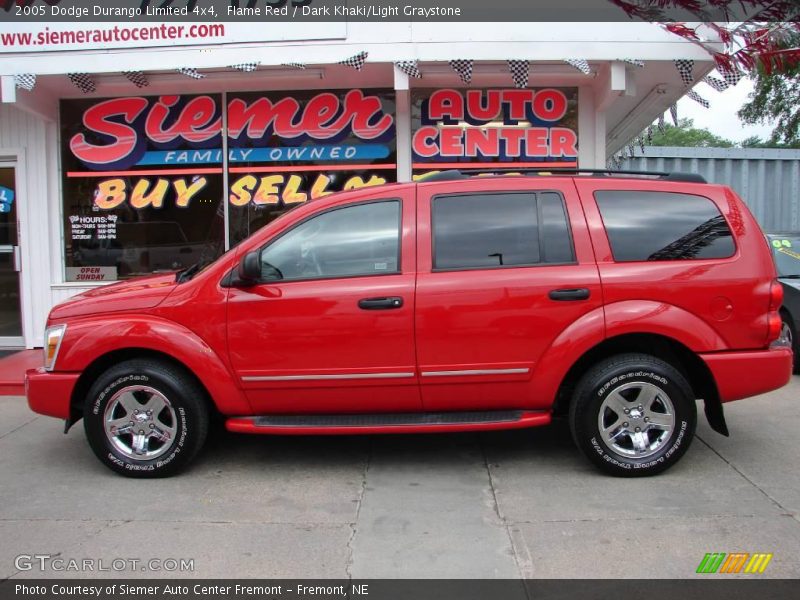 Flame Red / Dark Khaki/Light Graystone 2005 Dodge Durango Limited 4x4