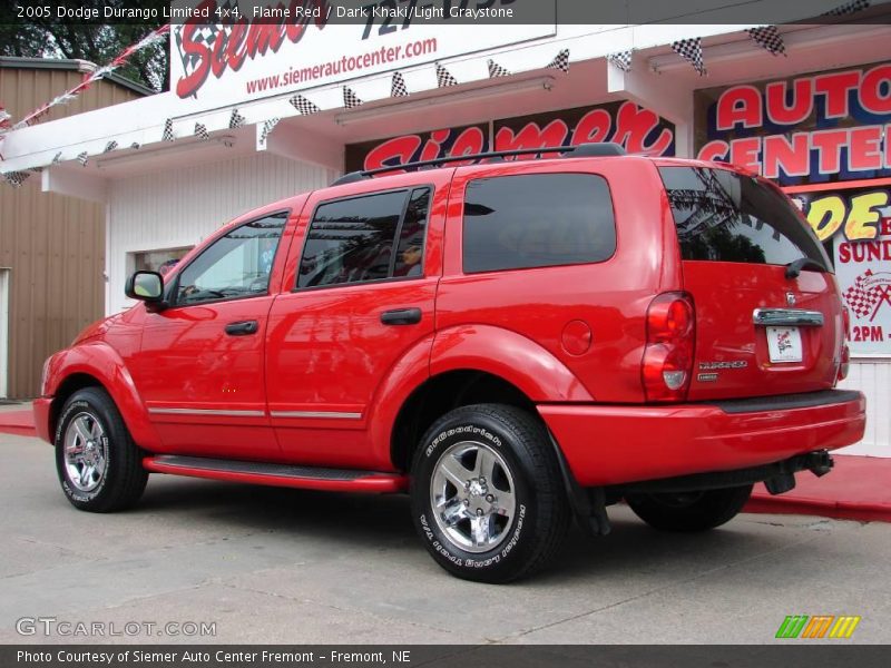 Flame Red / Dark Khaki/Light Graystone 2005 Dodge Durango Limited 4x4