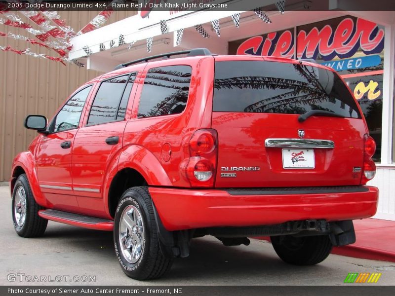 Flame Red / Dark Khaki/Light Graystone 2005 Dodge Durango Limited 4x4