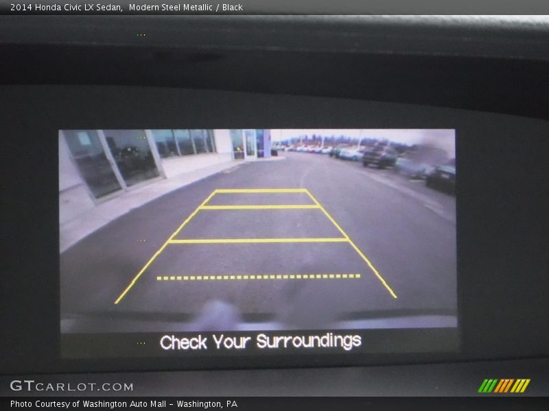 Modern Steel Metallic / Black 2014 Honda Civic LX Sedan