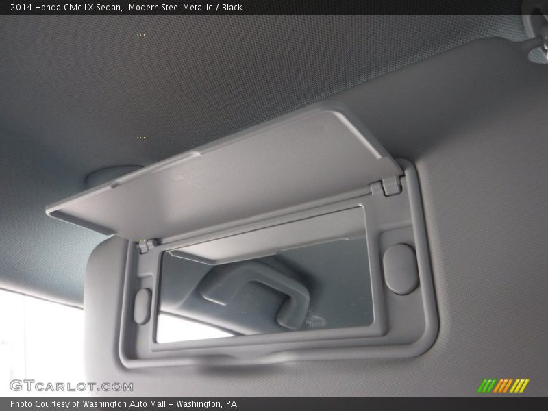 Modern Steel Metallic / Black 2014 Honda Civic LX Sedan