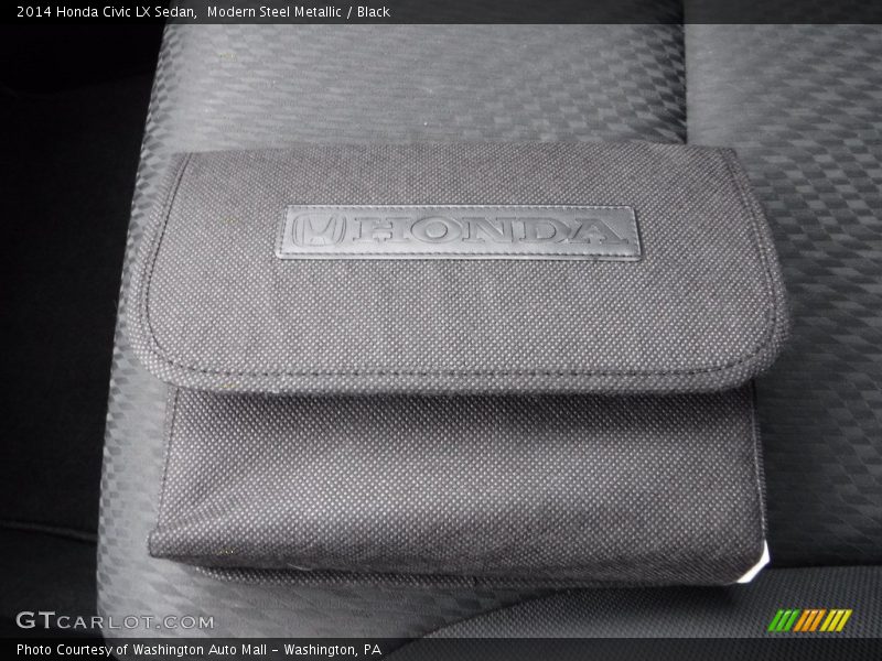 Modern Steel Metallic / Black 2014 Honda Civic LX Sedan