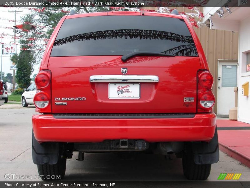 Flame Red / Dark Khaki/Light Graystone 2005 Dodge Durango Limited 4x4