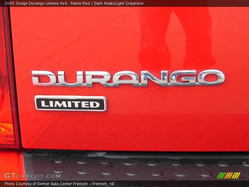 Flame Red / Dark Khaki/Light Graystone 2005 Dodge Durango Limited 4x4