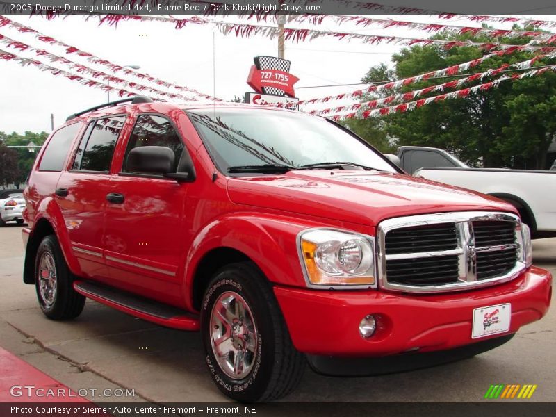 Flame Red / Dark Khaki/Light Graystone 2005 Dodge Durango Limited 4x4