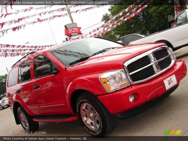 Flame Red / Dark Khaki/Light Graystone 2005 Dodge Durango Limited 4x4