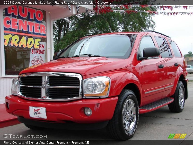 Flame Red / Dark Khaki/Light Graystone 2005 Dodge Durango Limited 4x4