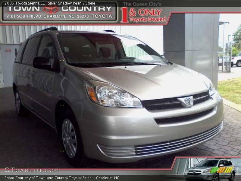 Silver Shadow Pearl / Stone 2005 Toyota Sienna LE