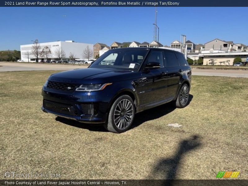 Portofino Blue Metallic / Vintage Tan/Ebony 2021 Land Rover Range Rover Sport Autobiography