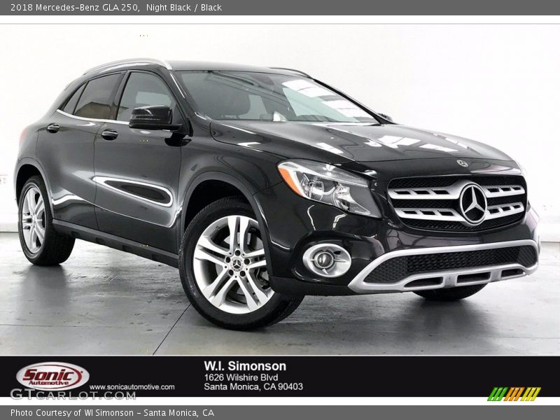 Night Black / Black 2018 Mercedes-Benz GLA 250
