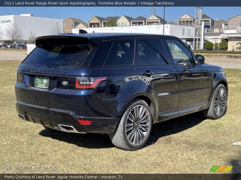 Portofino Blue Metallic / Vintage Tan/Ebony 2021 Land Rover Range Rover Sport Autobiography
