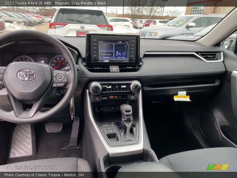 Magnetic Gray Metallic / Black 2021 Toyota RAV4 LE AWD