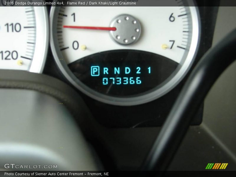 Flame Red / Dark Khaki/Light Graystone 2005 Dodge Durango Limited 4x4