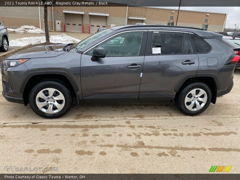 Magnetic Gray Metallic / Black 2021 Toyota RAV4 LE AWD