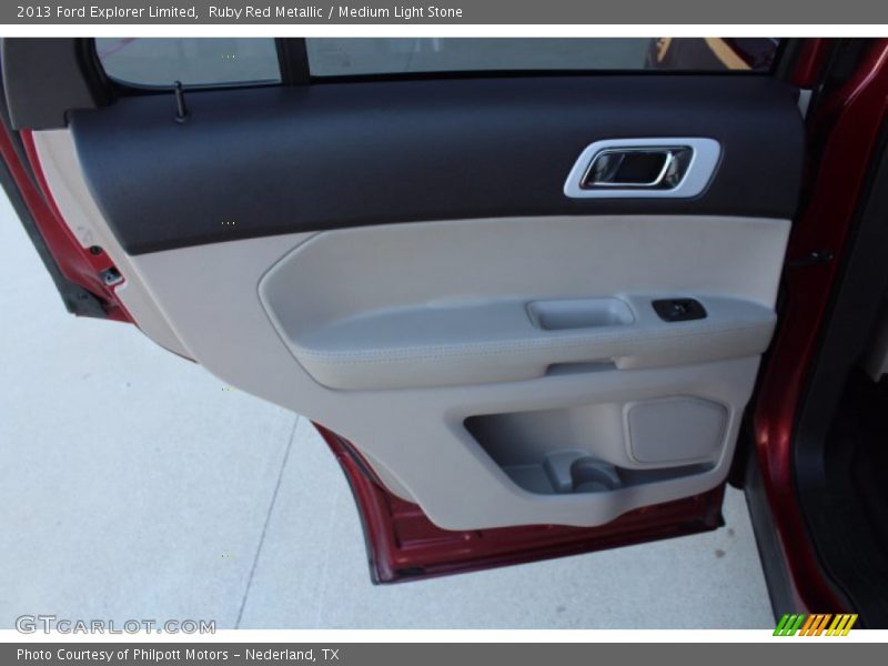 Ruby Red Metallic / Medium Light Stone 2013 Ford Explorer Limited
