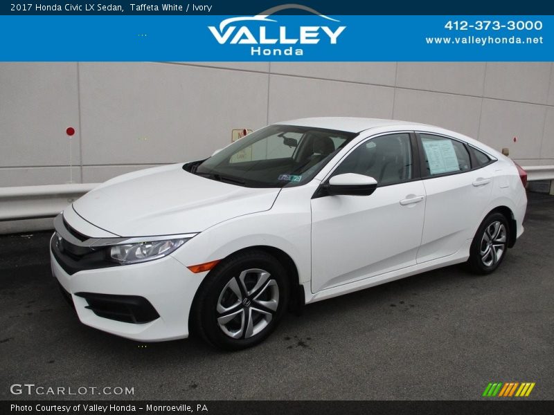 Taffeta White / Ivory 2017 Honda Civic LX Sedan