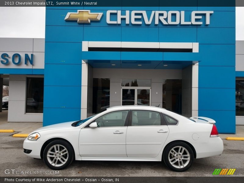 Summit White / Neutral 2013 Chevrolet Impala LTZ