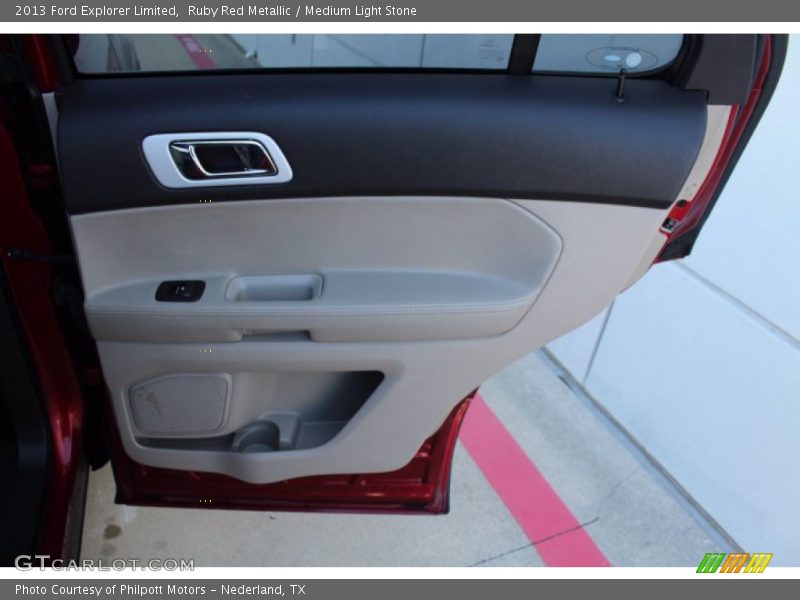 Ruby Red Metallic / Medium Light Stone 2013 Ford Explorer Limited