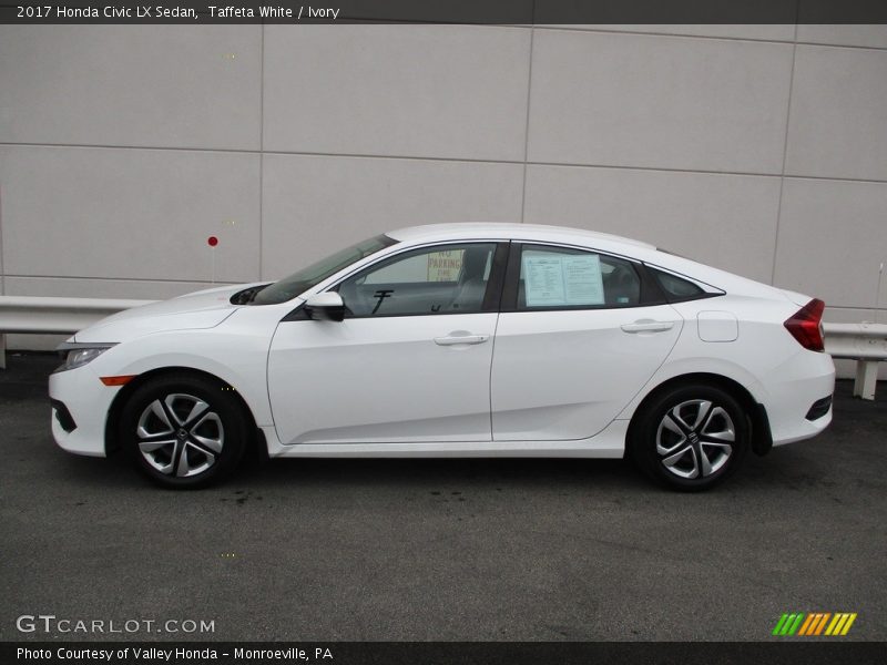 Taffeta White / Ivory 2017 Honda Civic LX Sedan