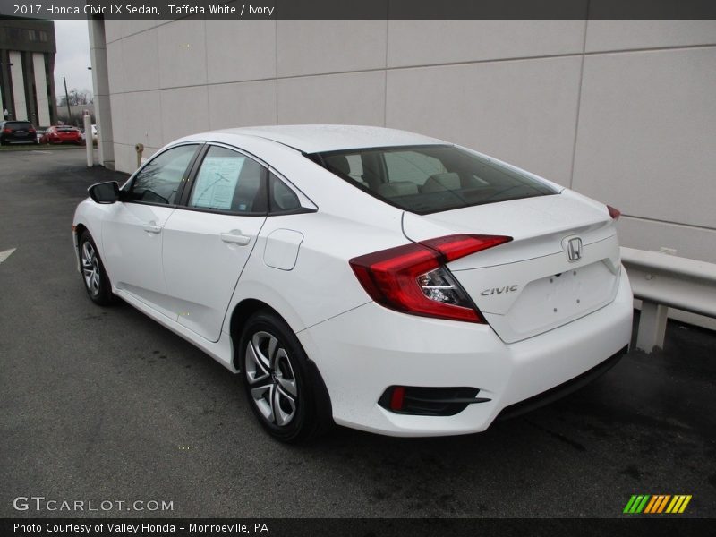 Taffeta White / Ivory 2017 Honda Civic LX Sedan
