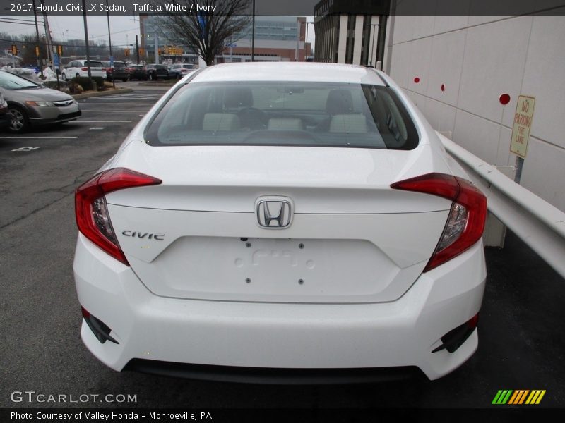 Taffeta White / Ivory 2017 Honda Civic LX Sedan