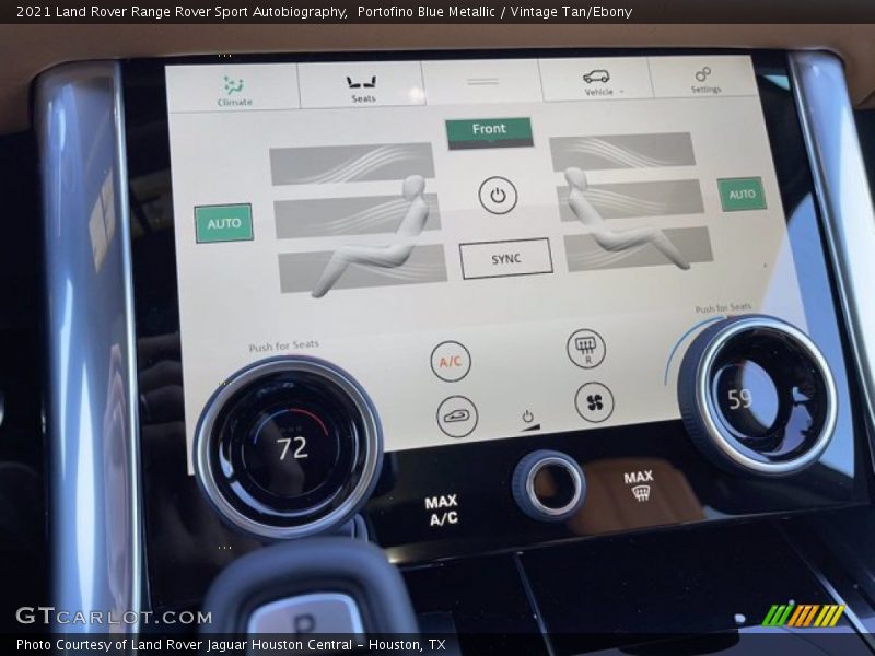 Controls of 2021 Range Rover Sport Autobiography