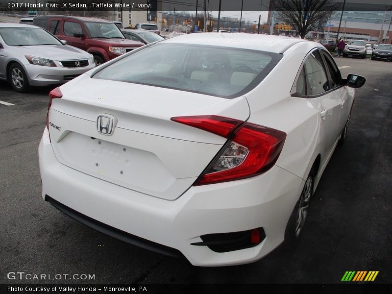 Taffeta White / Ivory 2017 Honda Civic LX Sedan