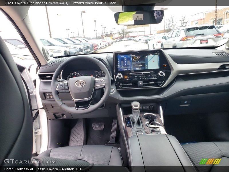 Blizzard White Pearl / Black 2021 Toyota Highlander Limited AWD