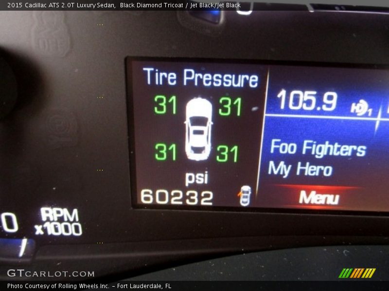Black Diamond Tricoat / Jet Black/Jet Black 2015 Cadillac ATS 2.0T Luxury Sedan