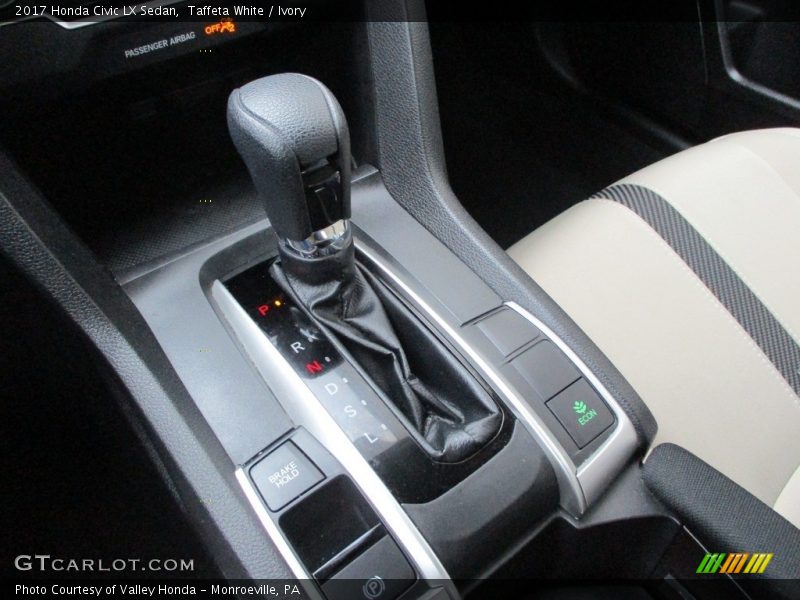 Taffeta White / Ivory 2017 Honda Civic LX Sedan